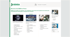 Desktop Screenshot of dekra.fr